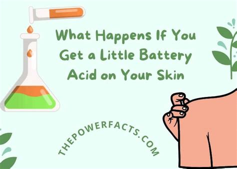 Effective Steps For Battery Acid Skin Exposure